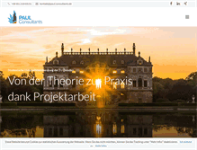 Tablet Screenshot of paul-consultants.de